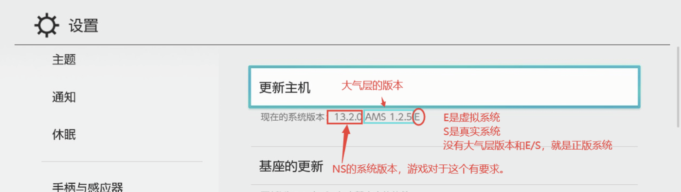 系统固件/大气层版本